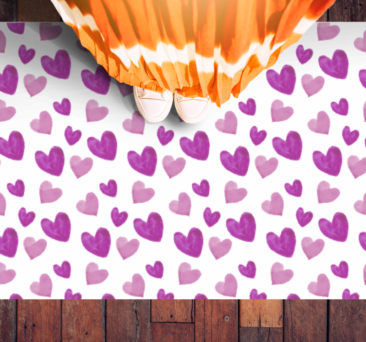 Hartpatroon speels vinyl tapijt meer kinderen - TenStickers