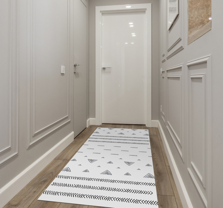 Hedendaagse geometrische patronen vinyl tapijt etnisch - TenStickers