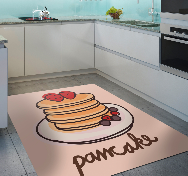 Heerlijke pannenkoeken vinyl tapijt keuken - TenStickers