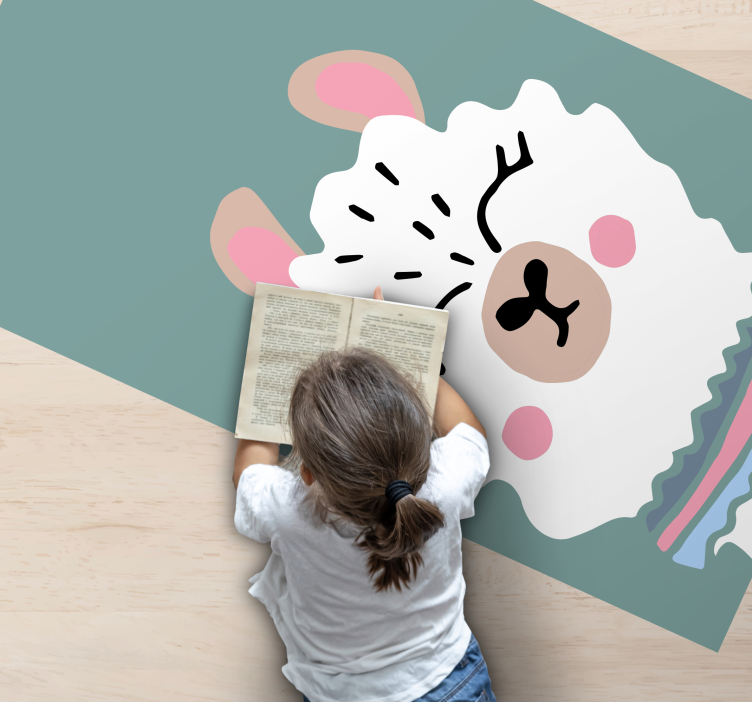 Lam illustratie vinyl tapijt baby - TenStickers