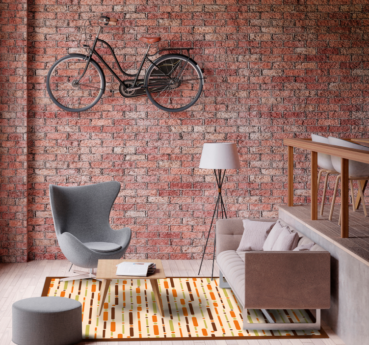 Lineair patroondecor vinyl tapijt strepen - TenStickers