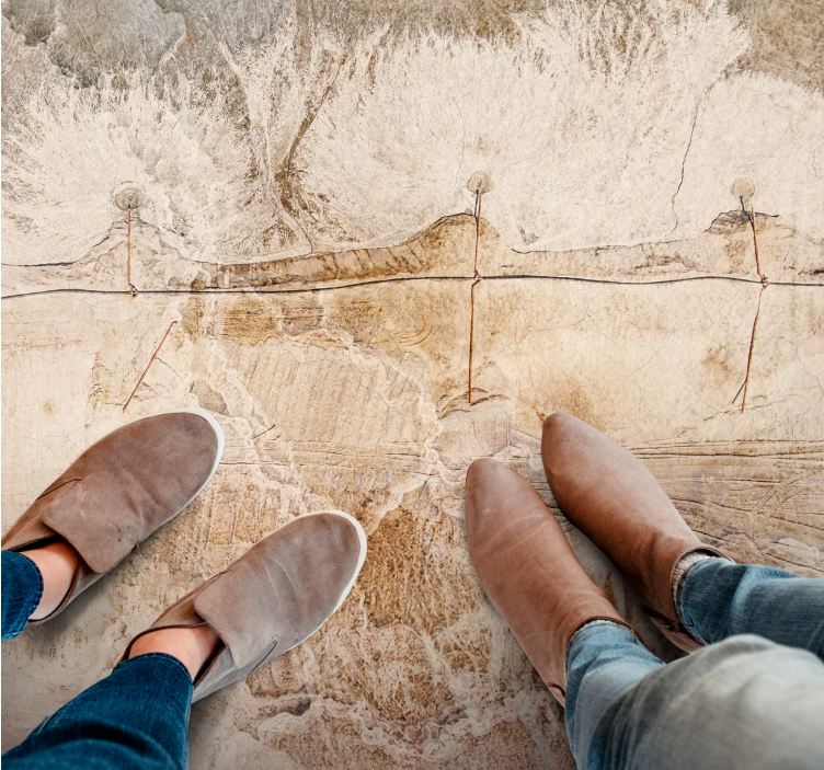 Natuursteen textuur vinyl tapijt stenenstructuur - TenStickers