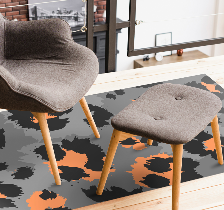 Opvallend cheetahpatroon vinyl vloerkleed dierenprint - TenStickers