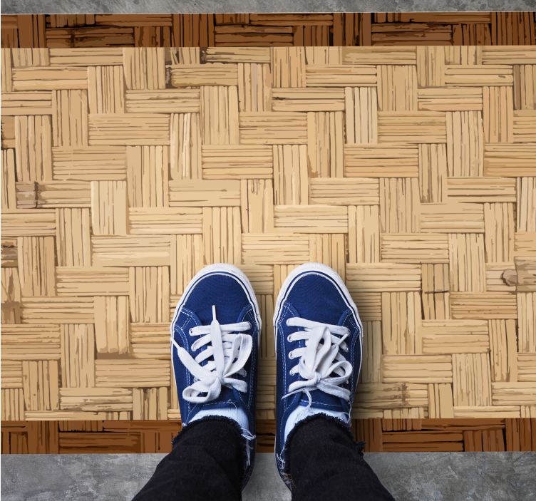 Organisch geweven oppervlak Vinyl tapijt ontvangsthal - TenStickers