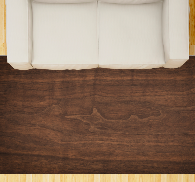 Rijke walnoottextuur vinyl tapijt houtstructuur - TenStickers