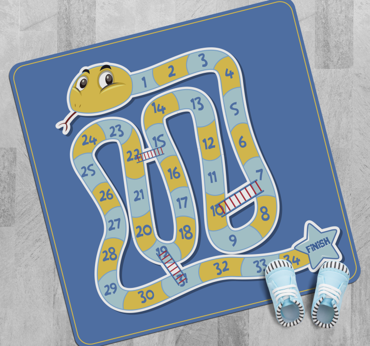 Slang en ladders vinyl tapijt spel - TenStickers