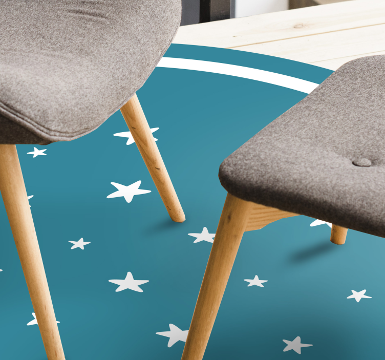 Sterrenmotief vinyl tapijt sterren - TenStickers