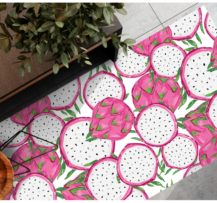 Tropisch fruitconcept vinyl tapijt keuken - TenStickers