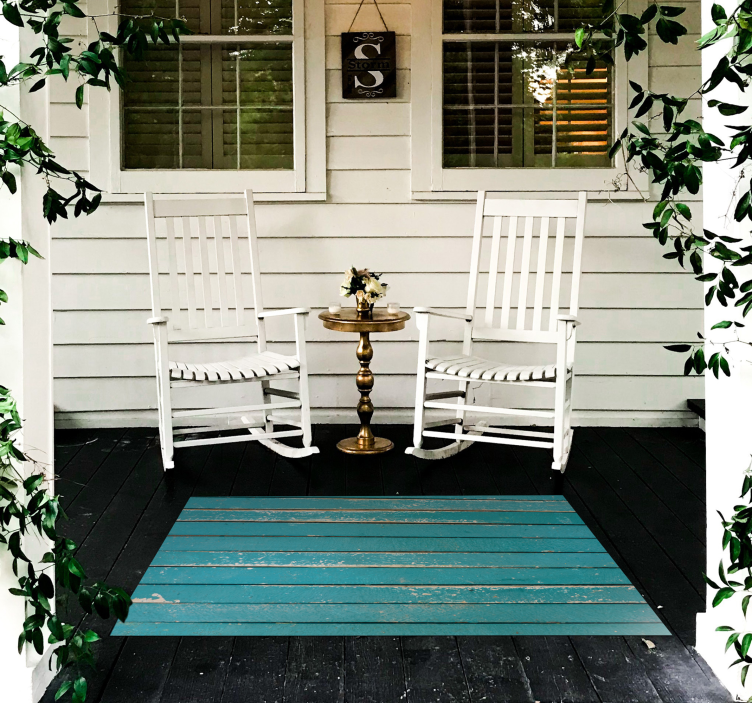 Versleten plank vinyl tapijt houtstructuur - TenStickers