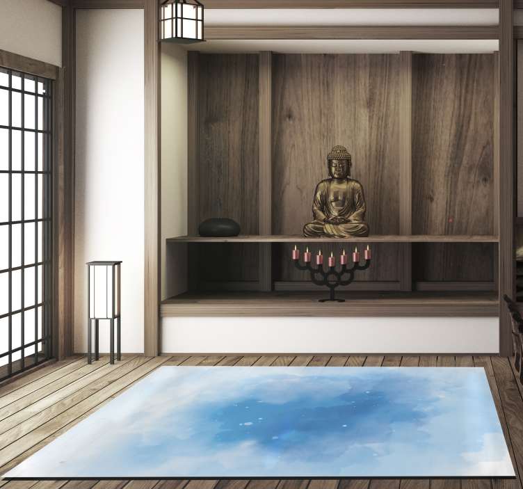 Vinyl tapijt moderne aquarel hemel - TenStickers