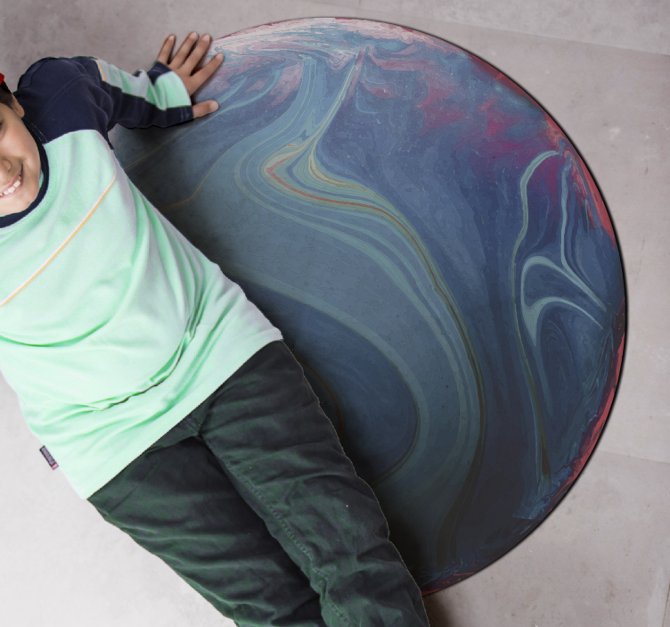 Wervelend gemarmerd vinyl tapijt meer kinderen - TenStickers