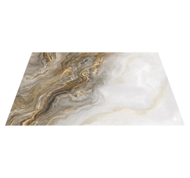 Taupe onyx-effect marmeren vinyl tapijt - TenStickers