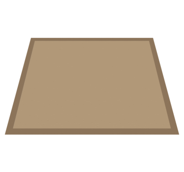 Effen jute-look vinyl tapijt eetkamer - TenStickers