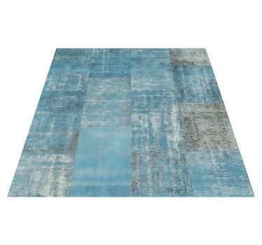 Verweerd patchwork vloerkleed vinyl tapijt eetkamer - TenStickers