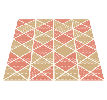 Grafische scandinavische stijl vinyl tapijt eetkamer - TenStickers