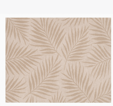 Subtiele palmtak vinyl tapijt eetkamer - TenStickers