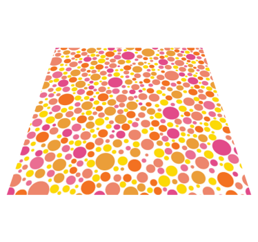 Vinyl tapijt eetkamer warmtebubbels - TenStickers