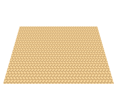 Vinyl tapijt eetkamer wicker - TenStickers