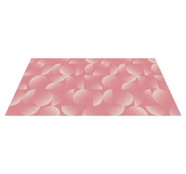 Vinyl tapijt eetkamer pastel halve cirkels - TenStickers