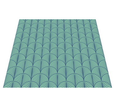 Vinyl tapijt eetkamer groenblauw - TenStickers