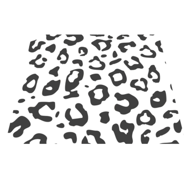 Vinyl vloerkleed dierenprint zwarte luipaard - TenStickers