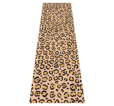 Vinyl vloerkleed dierenprint luipaard pastelkleuren - TenStickers