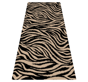 Vinyl vloerkleed dierenprint zebra strepen motief - TenStickers