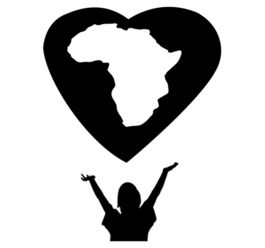 Vinyl tapijt wereldkaart afrika hart - TenStickers