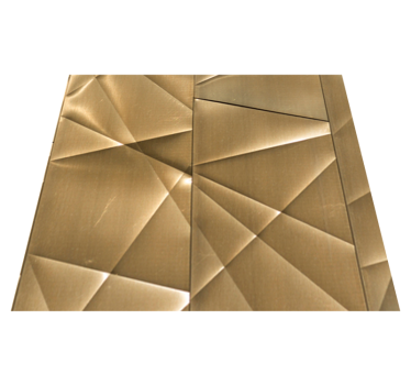 Vinyl tapijt kantoor 3d gouden polygonen textuur - TenStickers