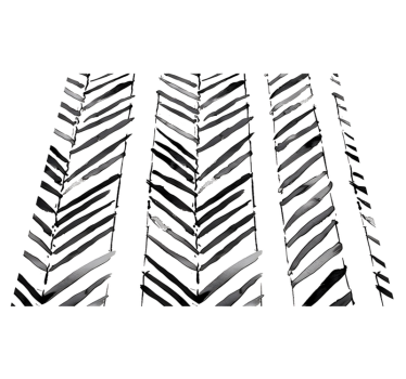 Vinyl tapijt kantoor zwart-wit geometrisch ontwerp - TenStickers