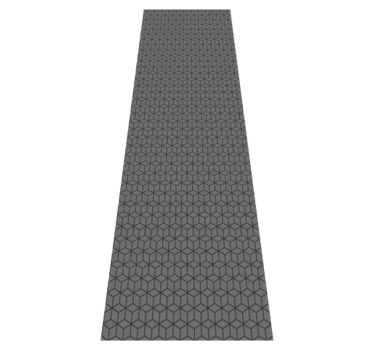 Vinyl tapijt kantoor 3d grijze kubussen - TenStickers