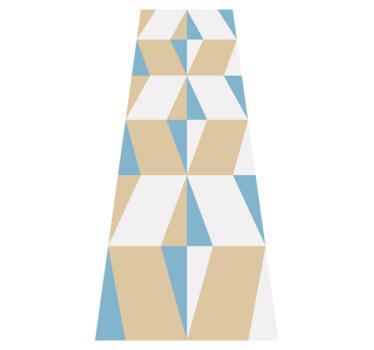 Vinyl tapijt kantoor geometrische minimalistische vormen - TenStickers