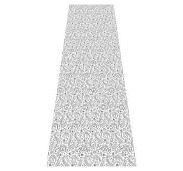 Vinyl tapijt kantoor met vintage siert bloemen - TenStickers