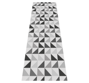 Vinyl tapijt kantoor geometrische driehoeken - TenStickers