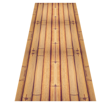 Vinyl tapijt kantoor met bamboe houtlook effect - TenStickers