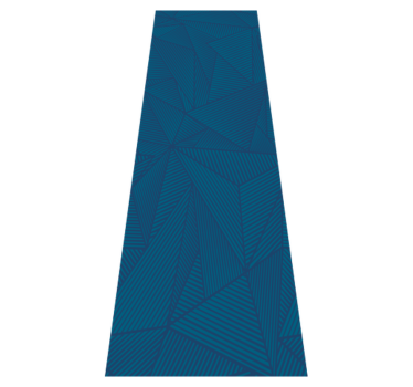 Vinyl tapijt kantoor blauw geometrisch eenvoudig patroon - TenStickers