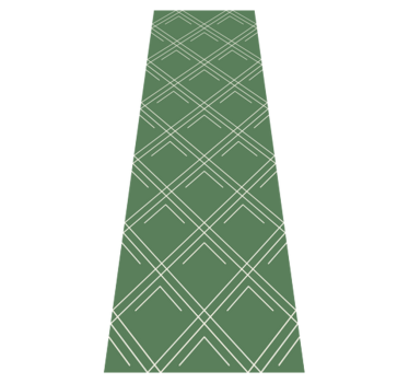 Vinyl tapijt kantoor groene elegante vierkanten - TenStickers