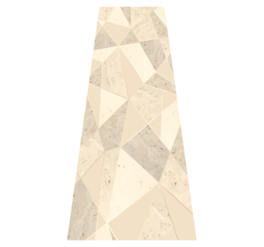 Vinyl tapijt kantoor 3d gouden driehoeken - TenStickers
