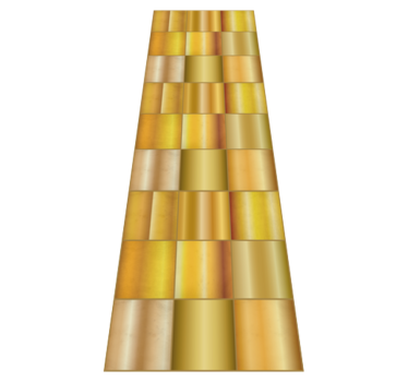 Vinyl tapijt kantoor gouden gele blokken - TenStickers