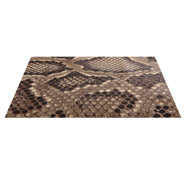 Slangenprint vinyl tapijt woonkamer - TenStickers