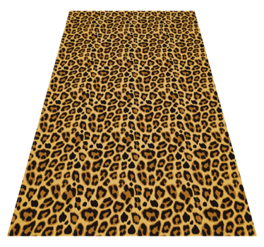 Accent met luipaardprint vinyl vloerkleed dierenprint - TenStickers