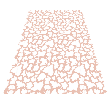 Gestructureerd roze vinyl vloerkleed dierenprint - TenStickers
