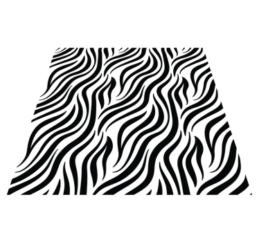 Zebrastreeppatroon vinyl tapijt  - TenStickers