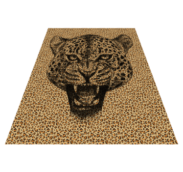 Luipaard patroon vinyl vloerkleed dierenprint - TenStickers