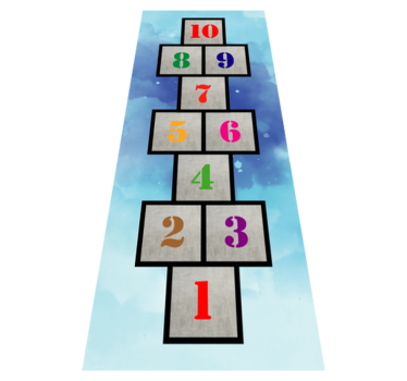 Hinkelen leuk vinyl tapijt spel - TenStickers