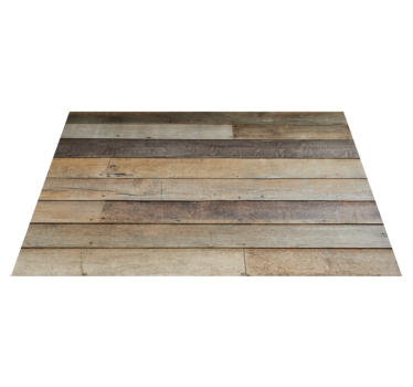 Antiek hout gestreept vinyl tapijt - TenStickers