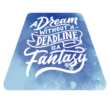 Droom deadline fantasie vinyl tapijt zinnen en teksten - TenStickers