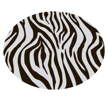 Zebra wervelpatroon vinyl vloerkleed dierenprint - TenStickers