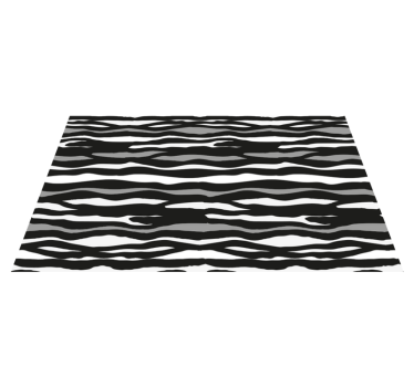 Zebrastreepmotief vinyl vloerkleed dierenprint - TenStickers