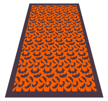 Sierlijk katachtig motief vinyl vloerkleed dierenprint - TenStickers